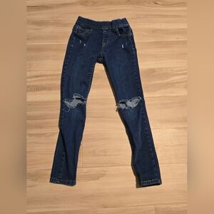 Cat & Jack Navy Distressed Skinny Jeans